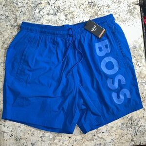 Boss Royal Blue Swim Trunks
